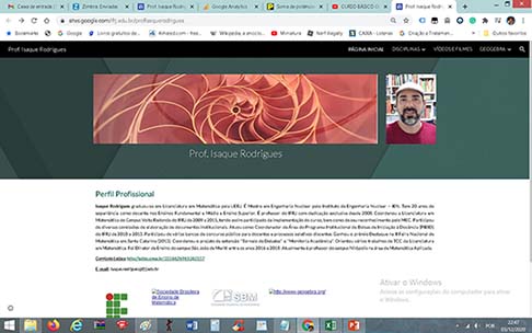 WebSite do Professor Isaque Rodrigues