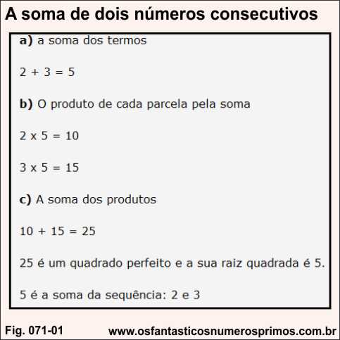 A soma de dois números consecutivos