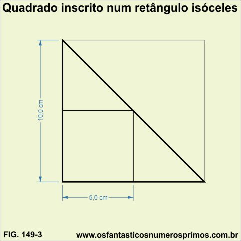 triângulo áureo - quadrado inscrito num triangulo retangulo isoceles