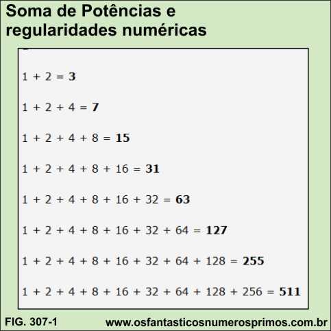 Soma de potências e regularidades numéricas