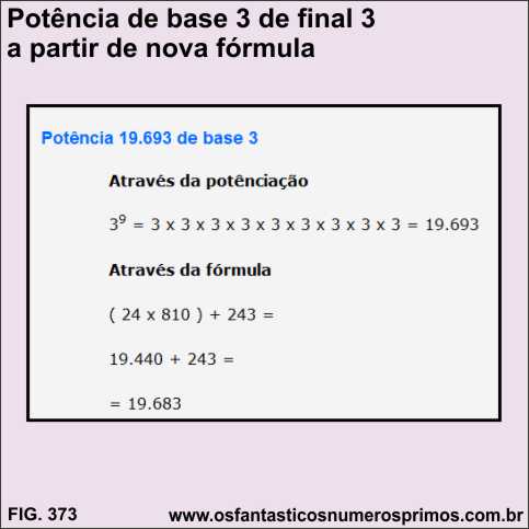 potencias de base 3 de final 3 a partir de nova formula