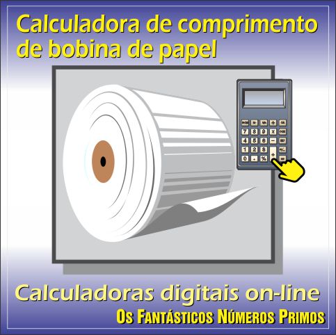 Calculadora de comprimento de bobina de papel on-line
