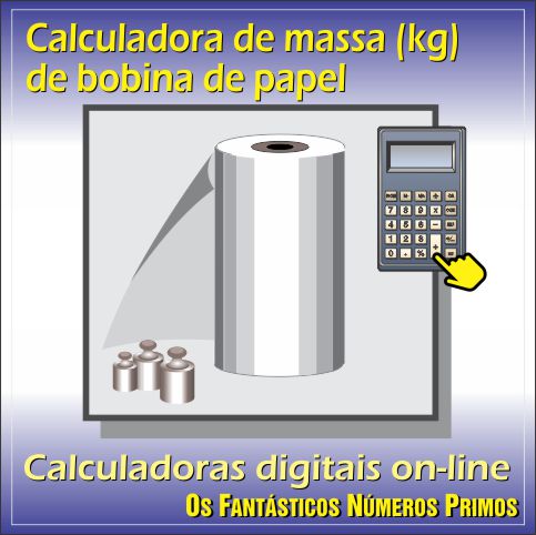 Calculadora de massa (kg) de bobina de papel on-line