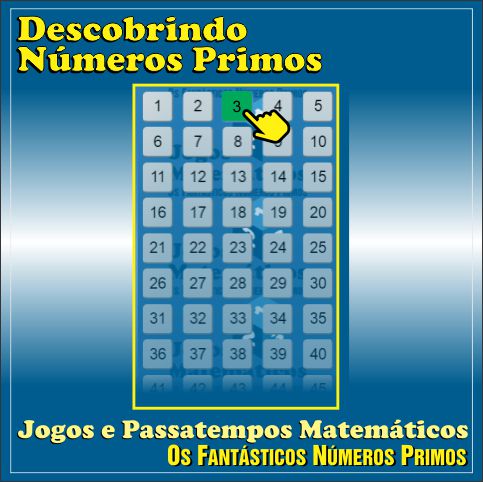 vinheta jogo matemático descobrindo números primos