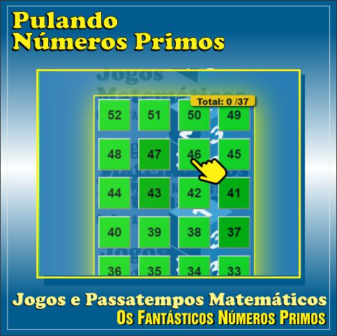 jogo matemática pulando números primos