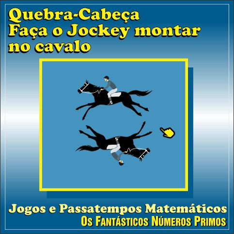 quebra-cabeça faça jockey montar no cavalo vinheta