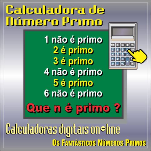 Calculadora de Número Primo On-line