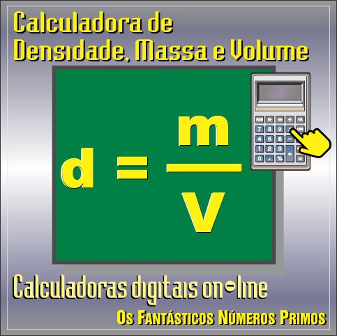 Calculadora de Densidade, Massa e Volume