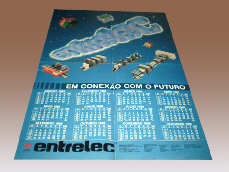 Calendários Promocionais - Entrelec 1989