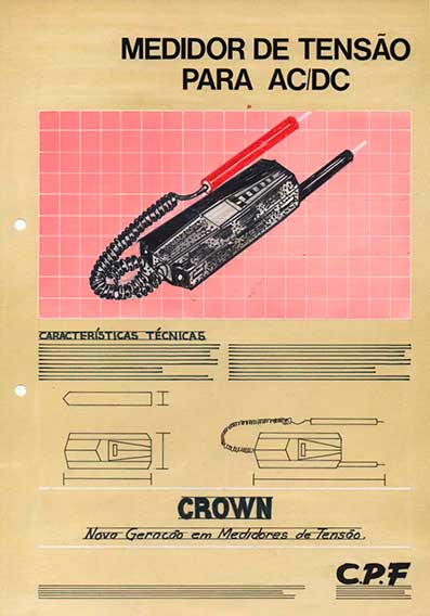 Lay-out de folheto de Medidores de Tensão - Crown/CFH