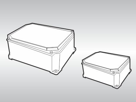 Desenhos técnicos em perspectiva - Caixa blindada para interruptores