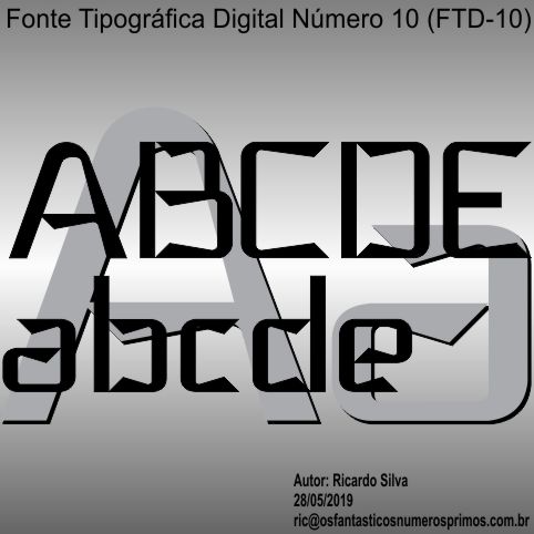 fonte tipografica digital número 10