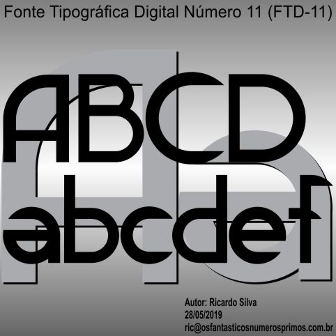 fonte tipografica digital número 11