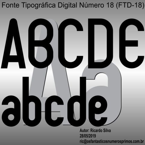 fonte tipografica digital número 18