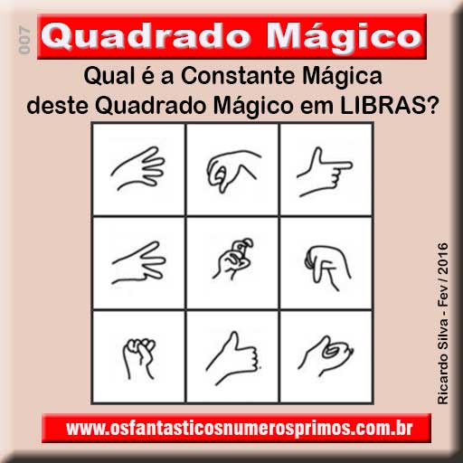 Quadrado Mágico em LIBRAS