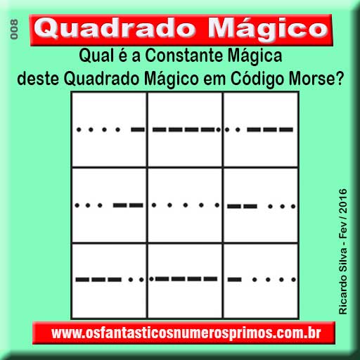 Quadrado Mágicos em Código Morse