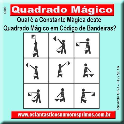 Quadrado Mágico em Código de Bandeiras