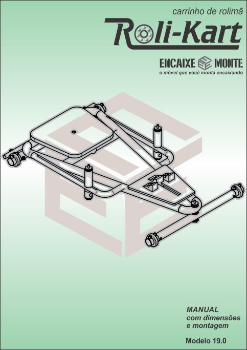 Projeto de Carrinho de Rolimã com estrutura metálica - modelo 19.0 - Roli-Kart