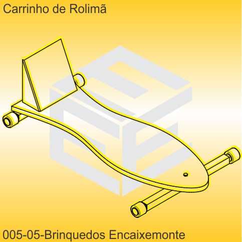 carrinho de rolimã - modelo 05 - encaixe monte