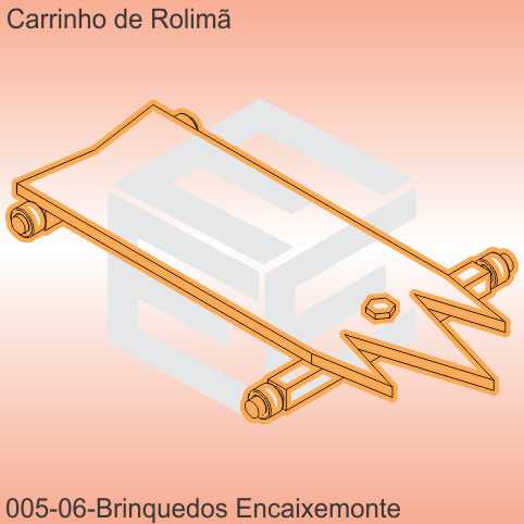 carrinho de rolimã - modelo 06 - encaixe monte