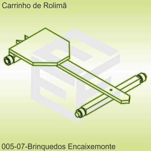 carrinho de rolimã - modelo 07 - encaixe monte