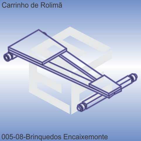  carrinho de rolimã - modelo 08 - encaixe monte