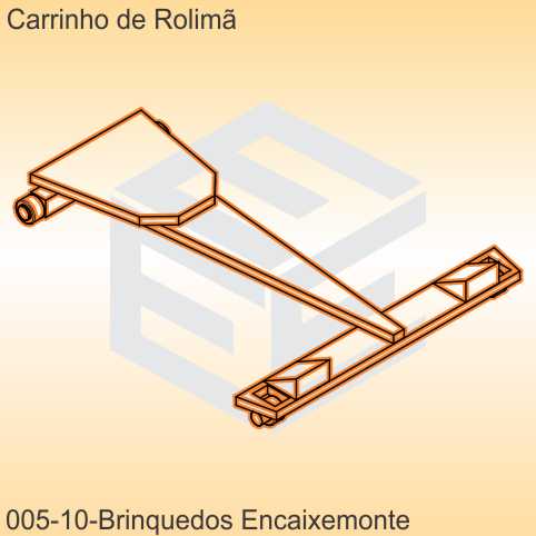 carrinho de rolimã - modelo 10 - encaixe monte