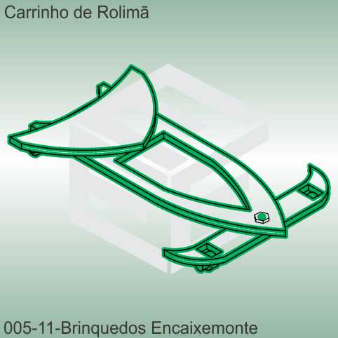  carrinho de rolimã - modelo 11 - encaixe monte