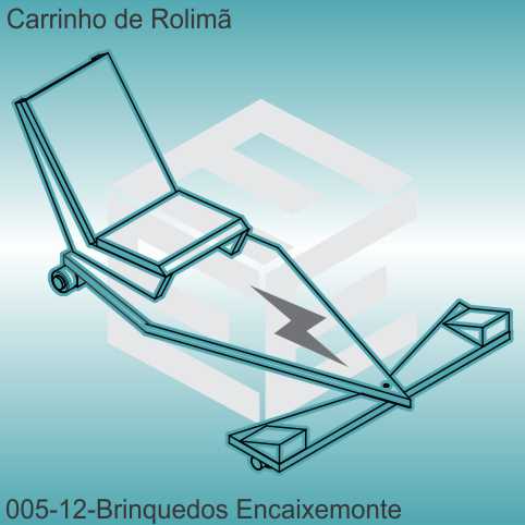  carrinho de rolimã - modelo 12 - encaixe monte