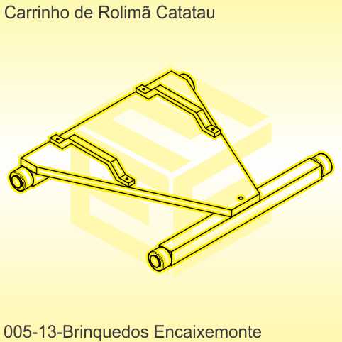  carrinho de rolimã - modelo 13 - encaixe monte