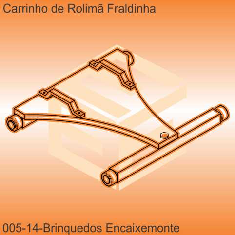 carrinho de rolimã - modelo 14 - encaixe monte