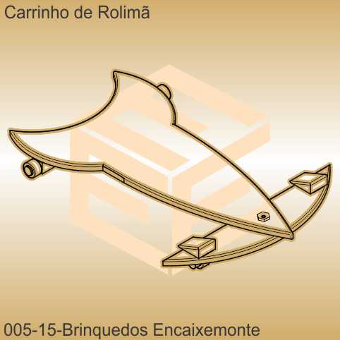 carrinho de rolimã - modelo 15 - encaixe monte