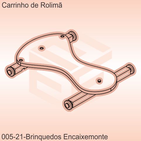 carrinho de rolimã - modelo 21 - encaixe monte