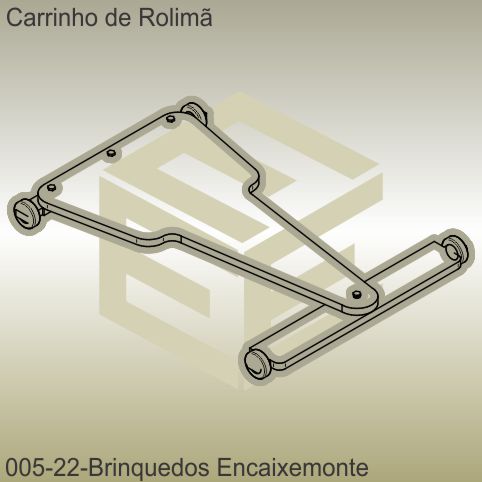 carrinho de rolimã - modelo 22 - encaixe monte