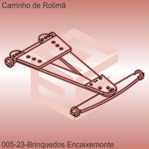 carrinho de rolimã - modelo 23 - encaixe monte