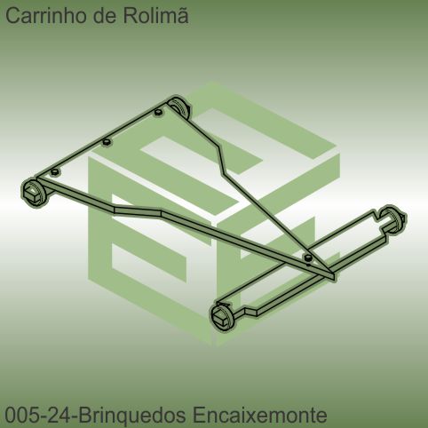 carrinho de rolimã - modelo 24 - encaixe monte