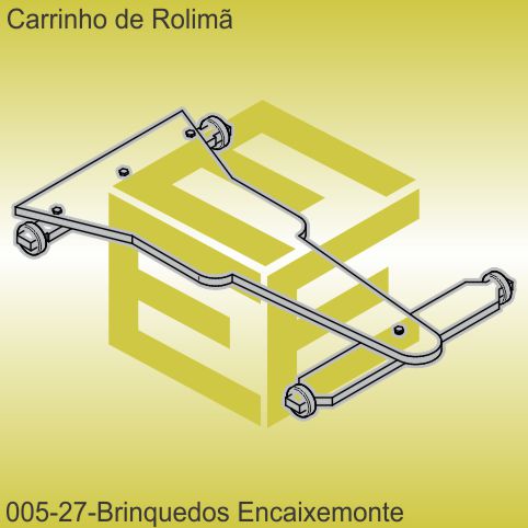 carrinho de rolimã - modelo 27 - encaixe monte