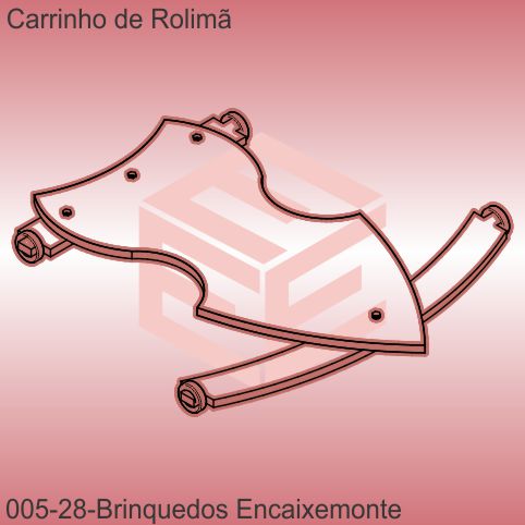 carrinho de rolimã - modelo 28 - encaixe monte