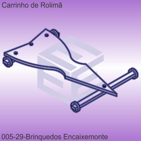 carrinho de rolimã - modelo 29 - encaixe monte