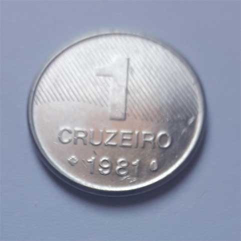 brasil moeda 1981 1 cruzeiro