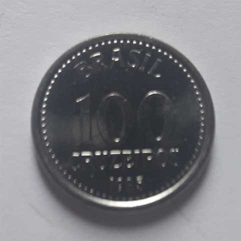 brasil moeda 1985 100 cruzeiros