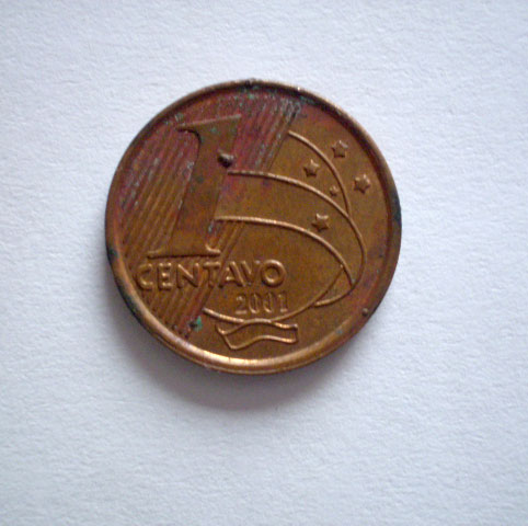 moeda de 1 centavo de 2001