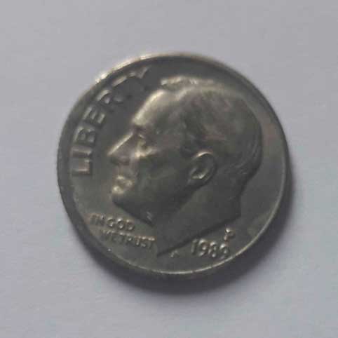 moeda estados unidos one dime 1984