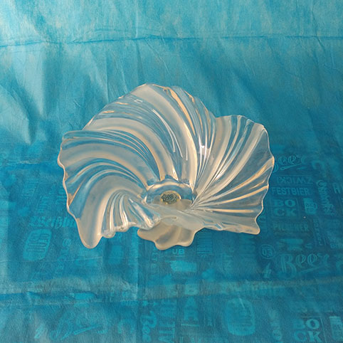 Fruteira de Cristal vista frontal Fruteira de Cristal vista frontal